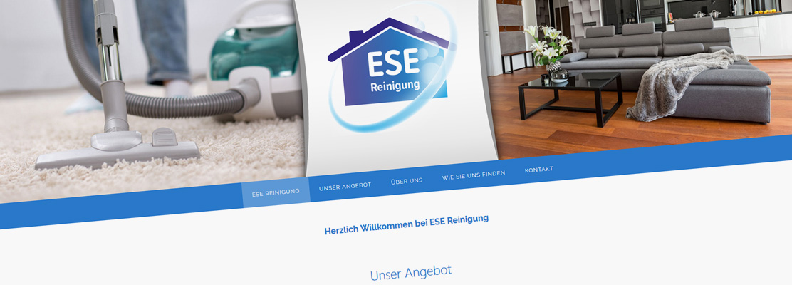 Onepage / Homepage ESE Reinigung