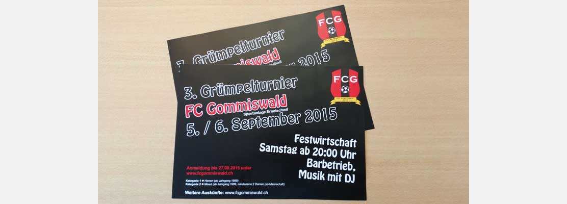 Plakat FC Gommiswald