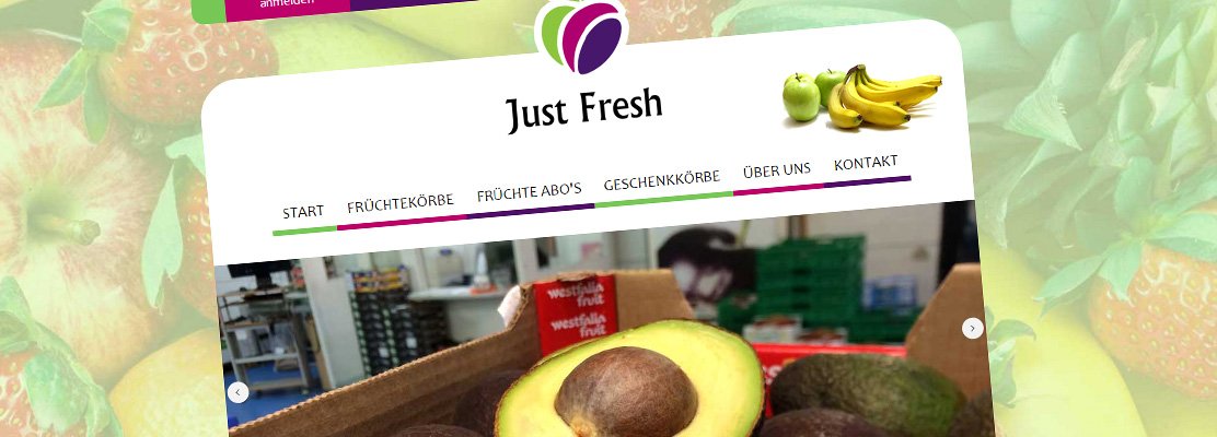 Just Fresh – Neue Website online