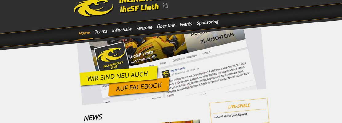 Neue Website für Inlinehockey-Club ihcSF Linth