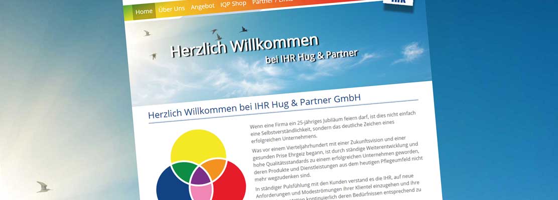 Zeitgemässer, neuer Webauftritt von IHR Hug & Partner