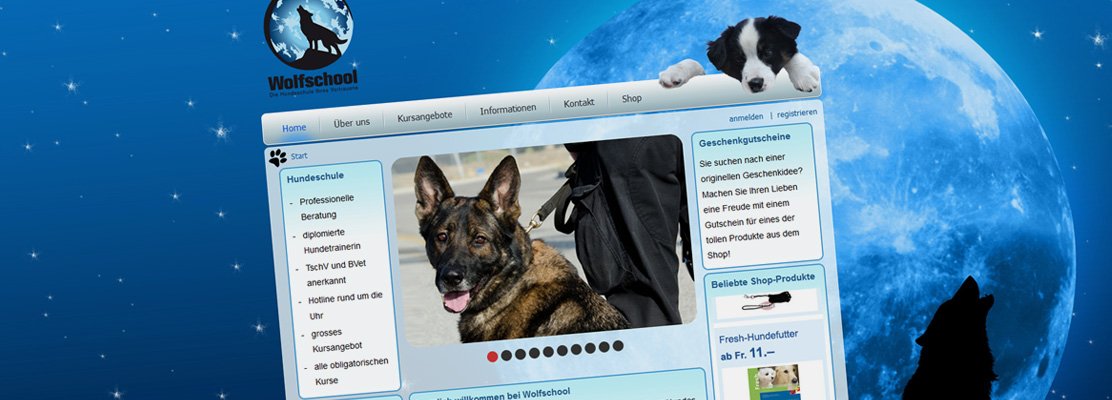 Webshop: Hundeschule Wolfschool