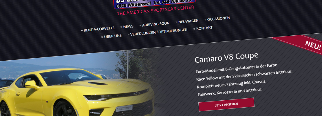 Neue Website: US Car Connection