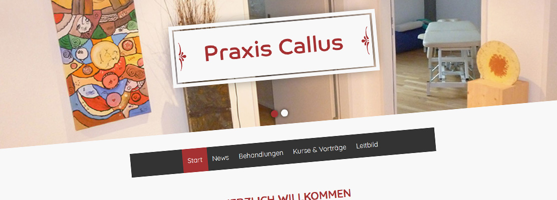 Website Medizin Praxis Callus