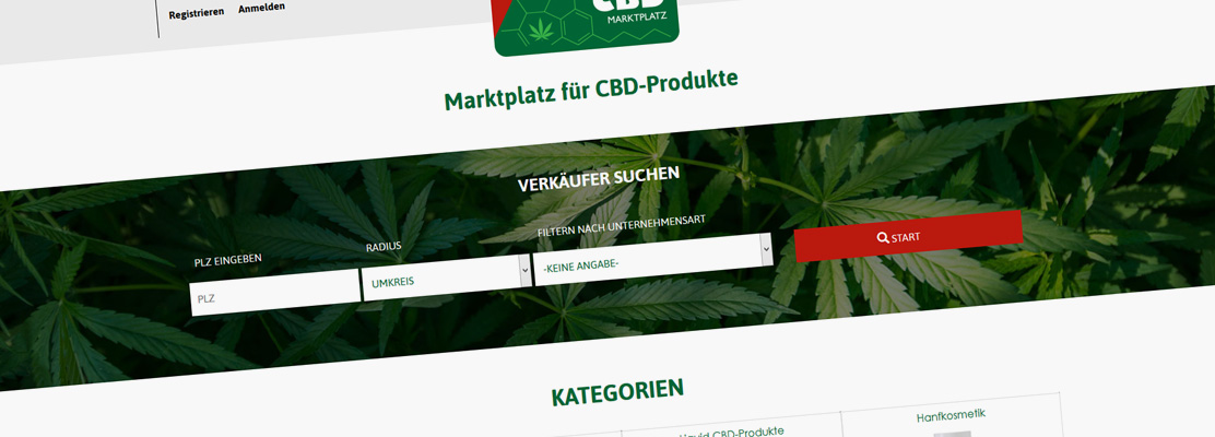 Neuer Onlineshop erstellt: Marktplatz für CBD-Produkte