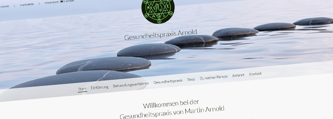 Neuer Webauftritt von Gesundheitspraxis Arnold